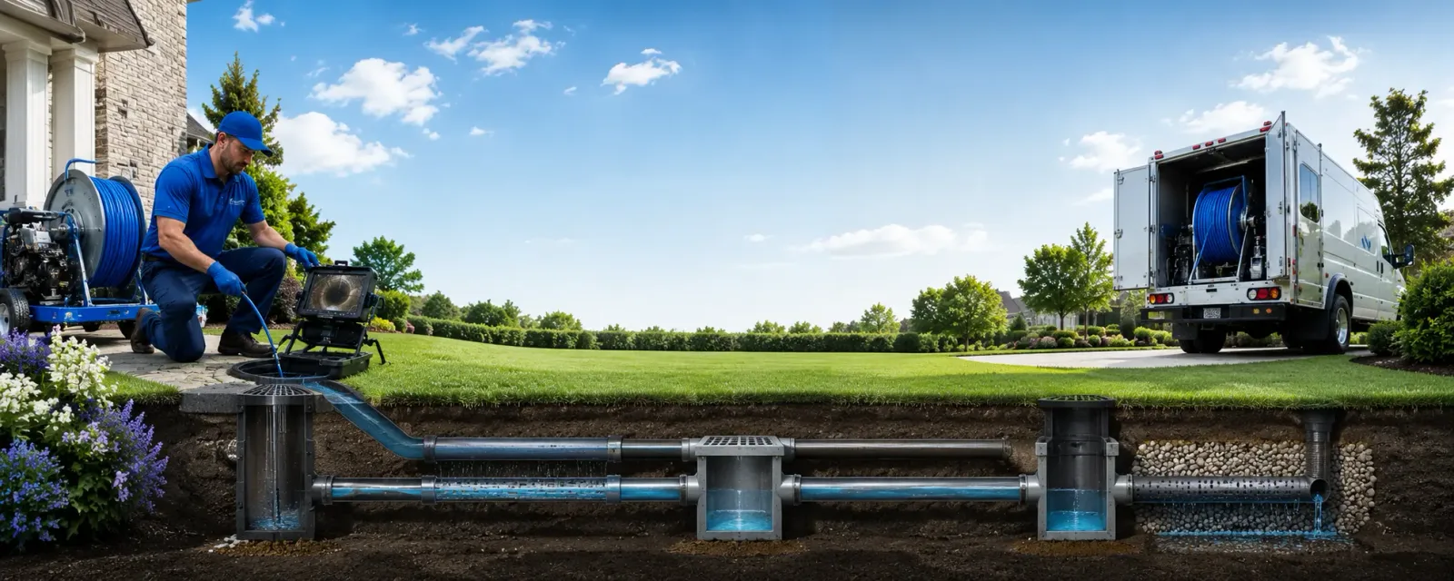Outdoor drain cleaning information for Boling, TX